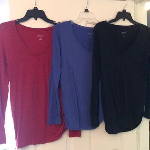 Maternity. Long Sleeve Tees. Medium